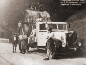 Trockenzylindertransport, Steiermark, 1938